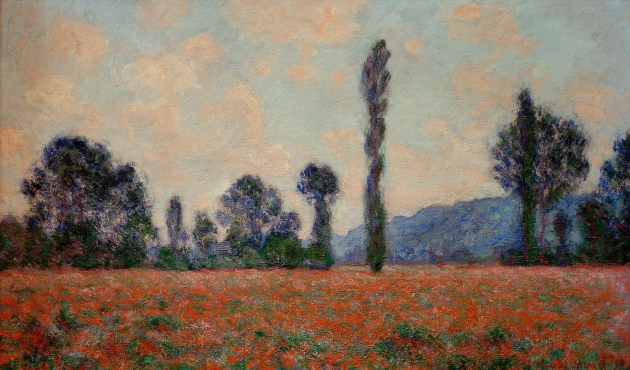 Poppy Field (Mohnfeld) od Claude Monet