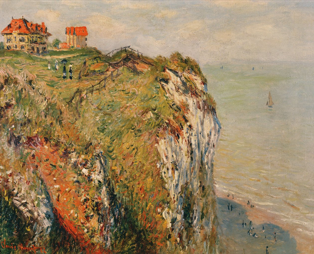 Útes u Dieppe, 1882 od Claude Monet