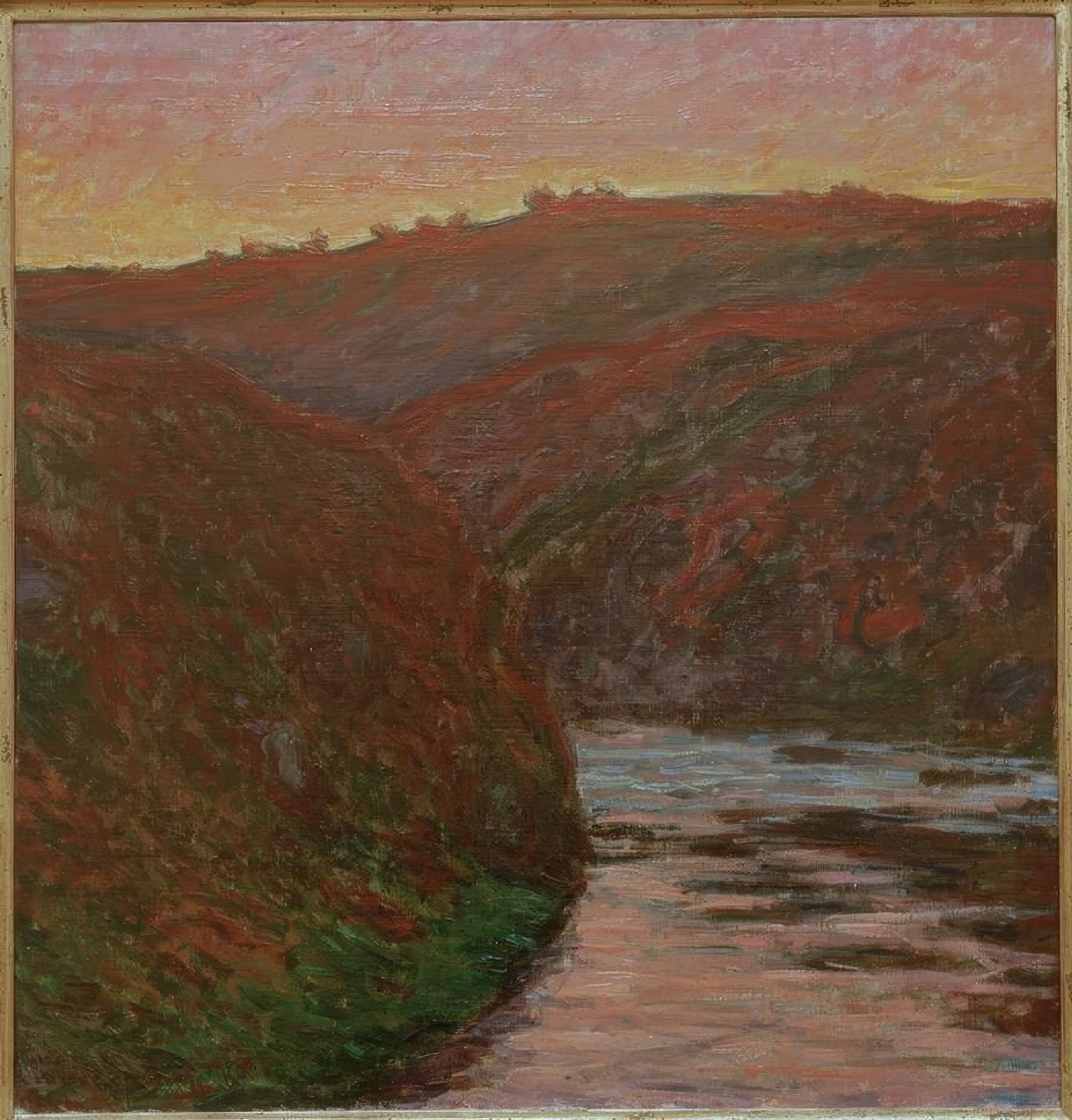 Creuse, zapadající slunce od Claude Monet
