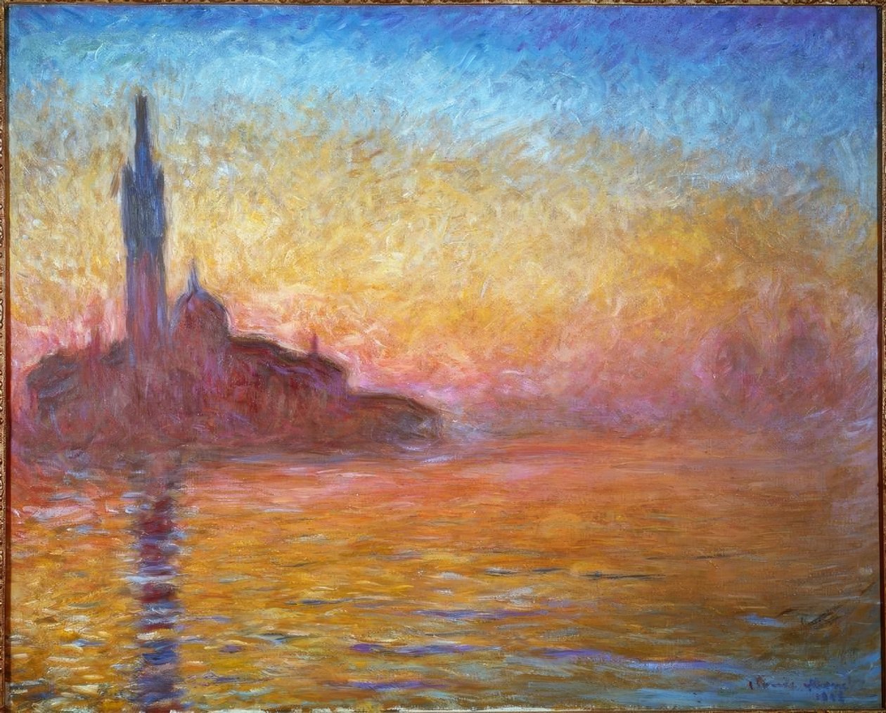 Soumrak v Benátkách od Claude Monet