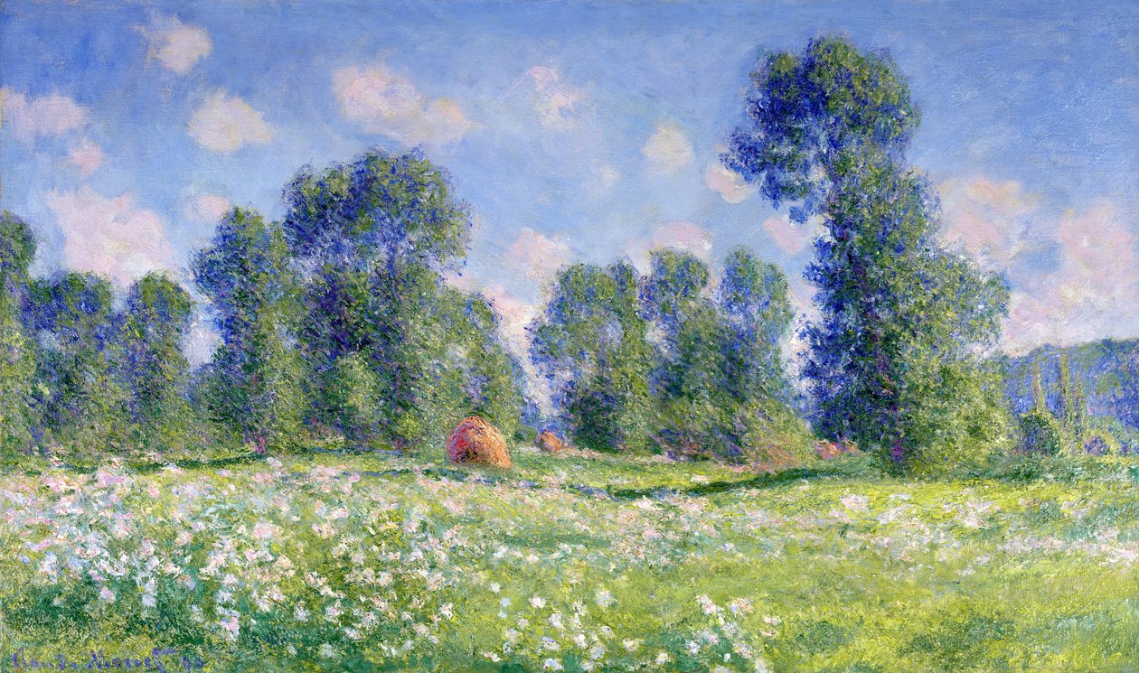 Účinek jara, Giverny, 1890 od Claude Monet