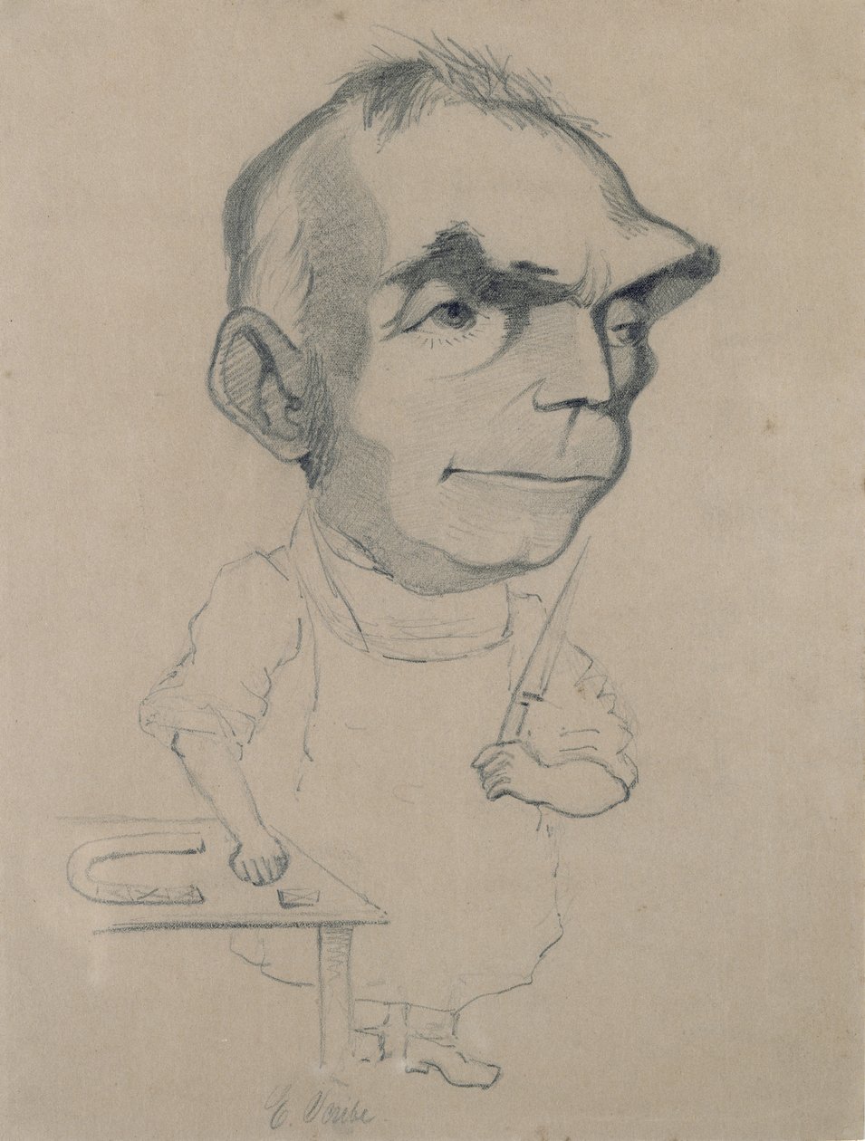 Eugene Scribe (1791-1861) z fotografie Nadara od Claude Monet