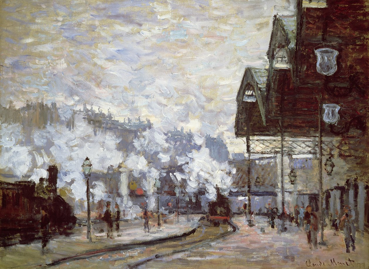 Gare Saint-Lazare, Paříž, 1877 od Claude Monet
