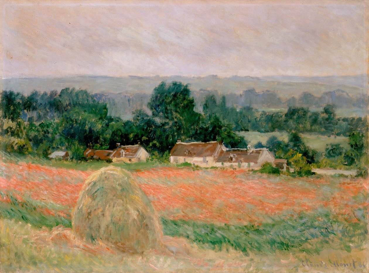 Kupka sena v Giverny od Claude Monet