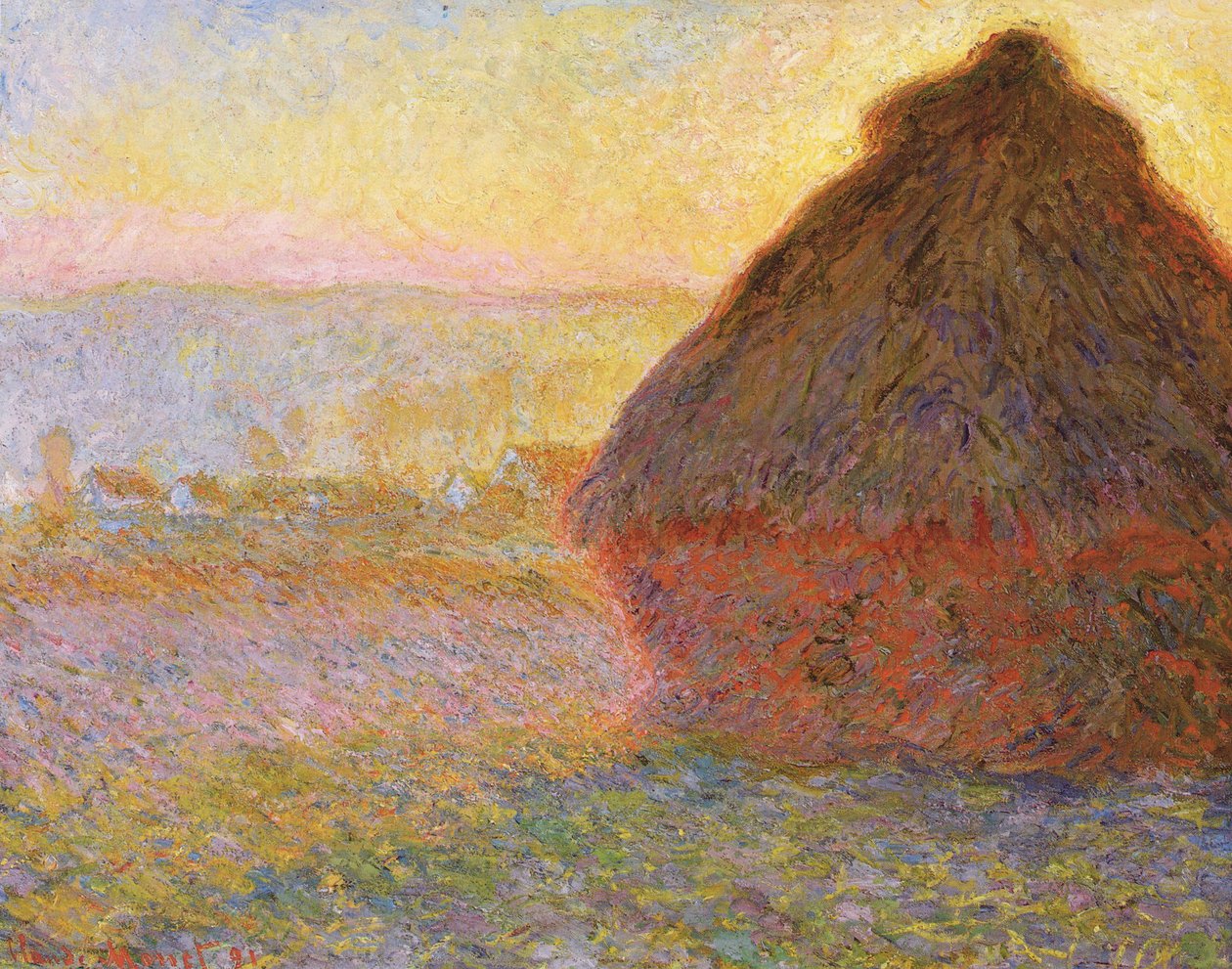 Stohy sena, (Západ slunce) od Claude Monet