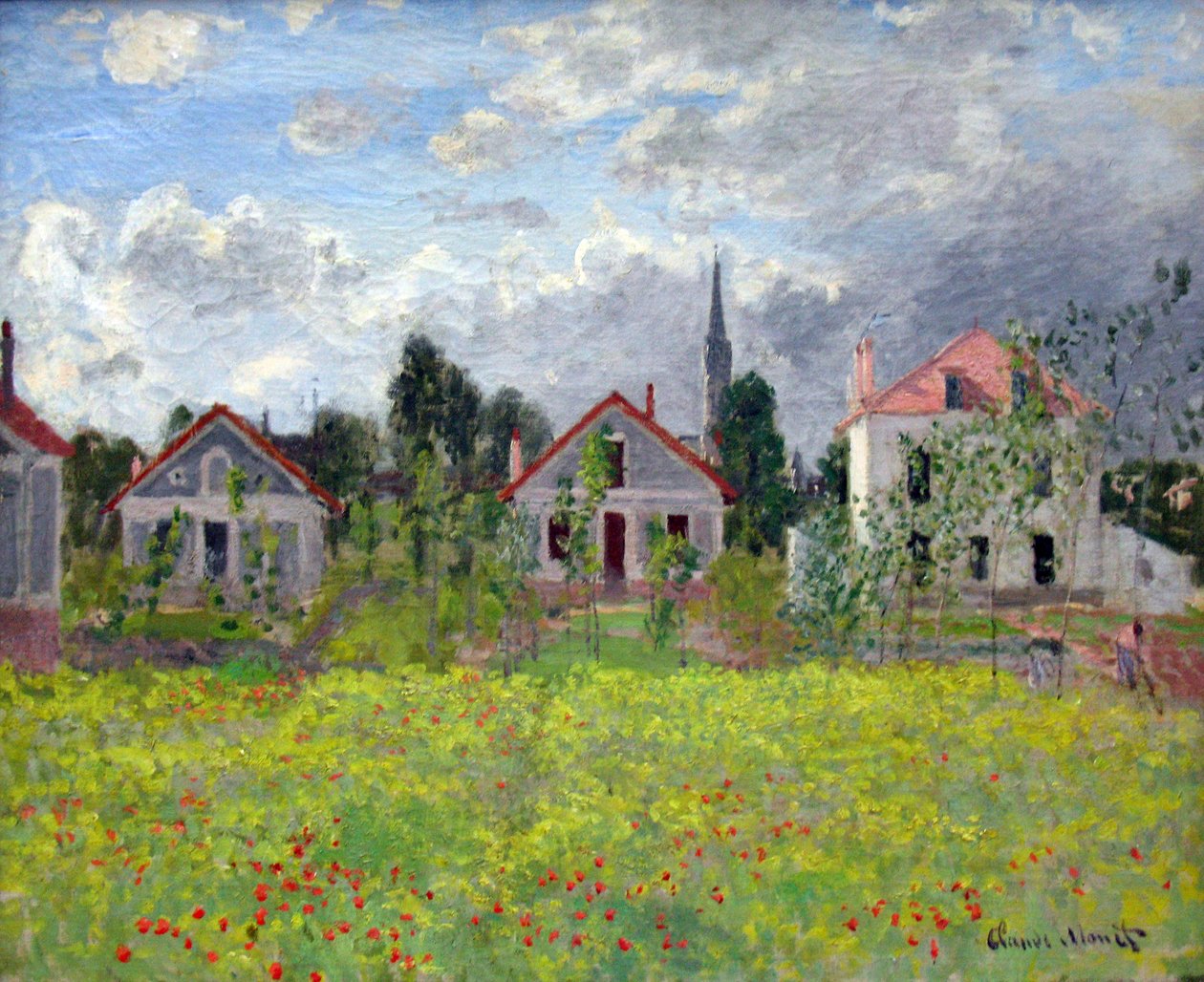 Domy v Argenteuil od Claude Monet