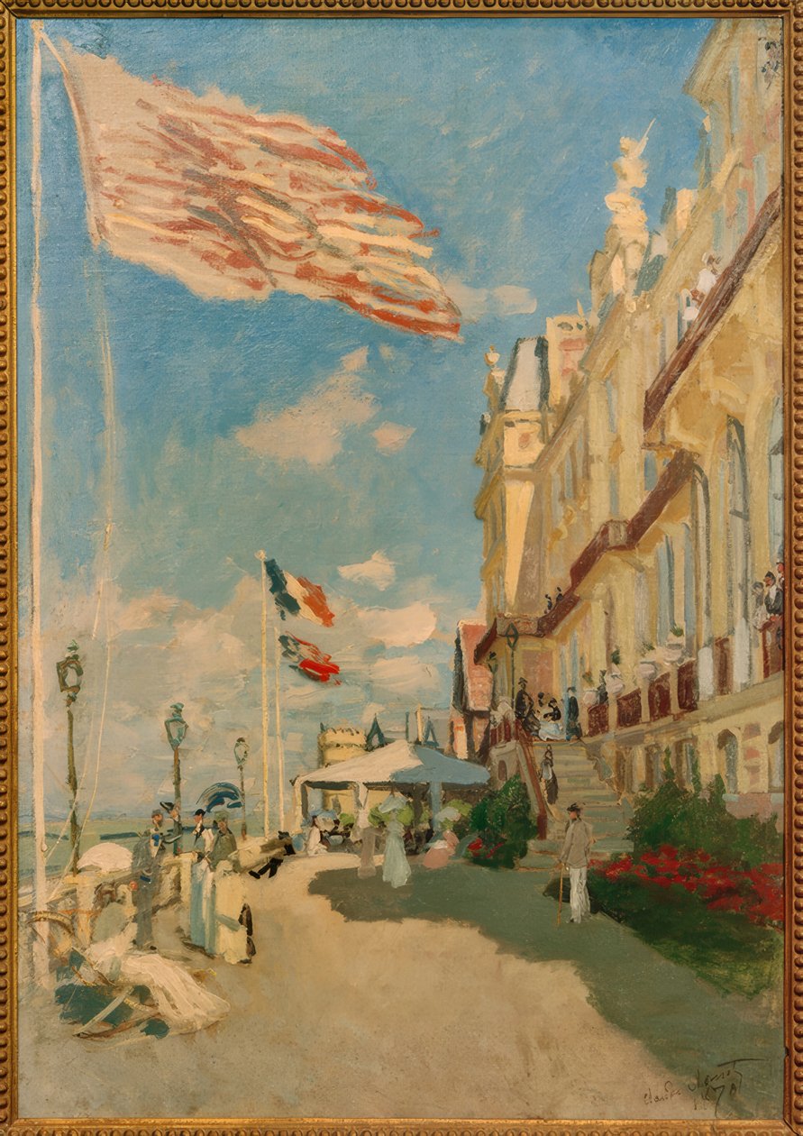 Hotel des Roches noires v Trouville od Claude Monet