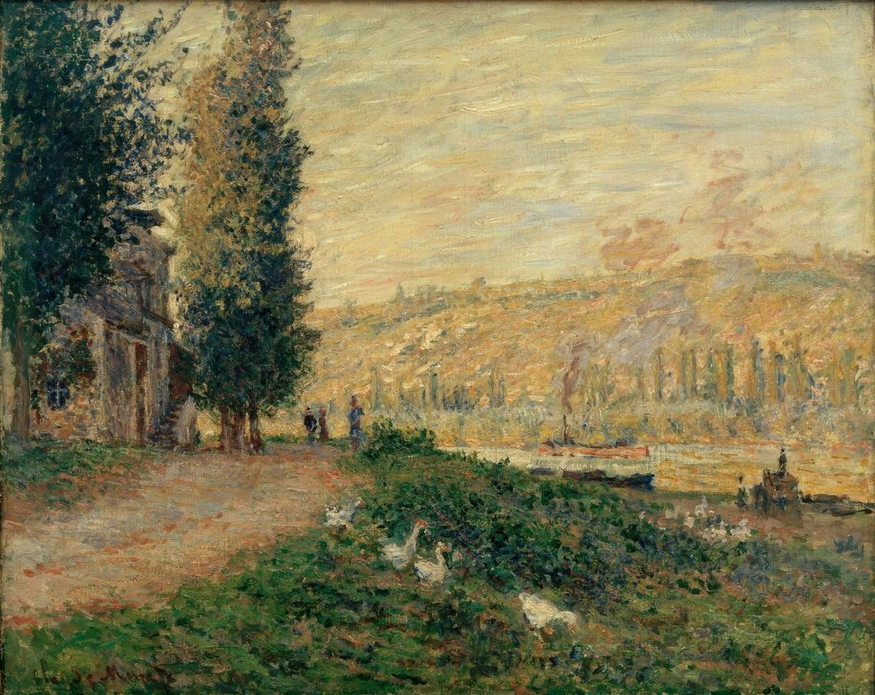 La Berge v Lavacourtu od Claude Monet