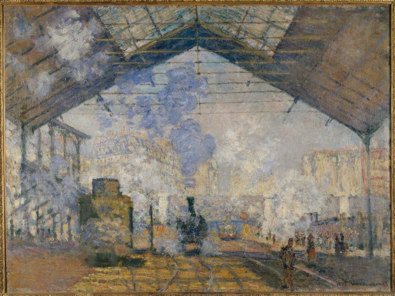 Gare Saint-Lazare od Claude Monet