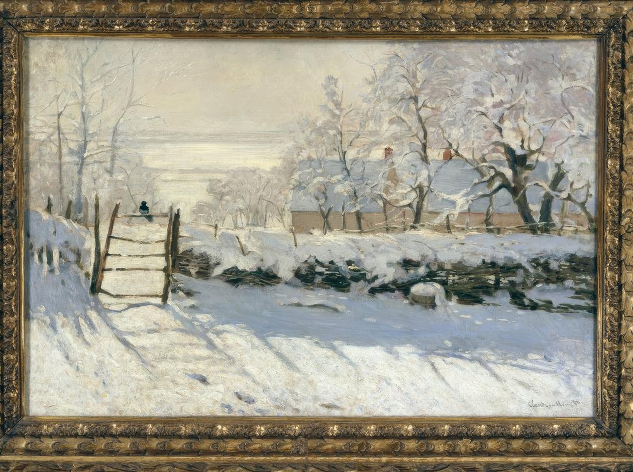 La pie (Straka) od Claude Monet