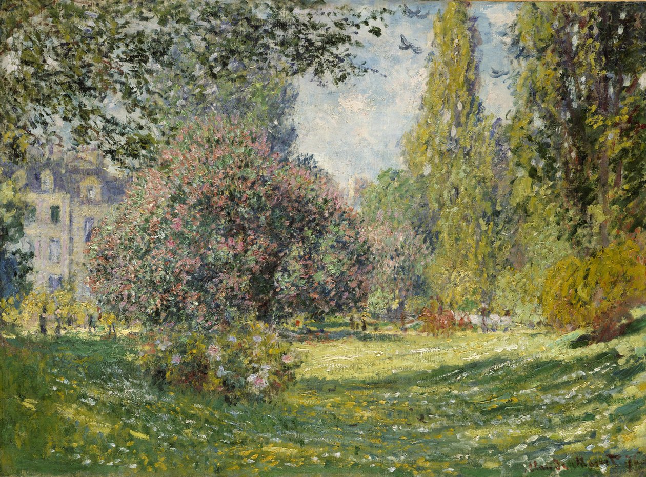 Krajina, Parc Monceau od Claude Monet