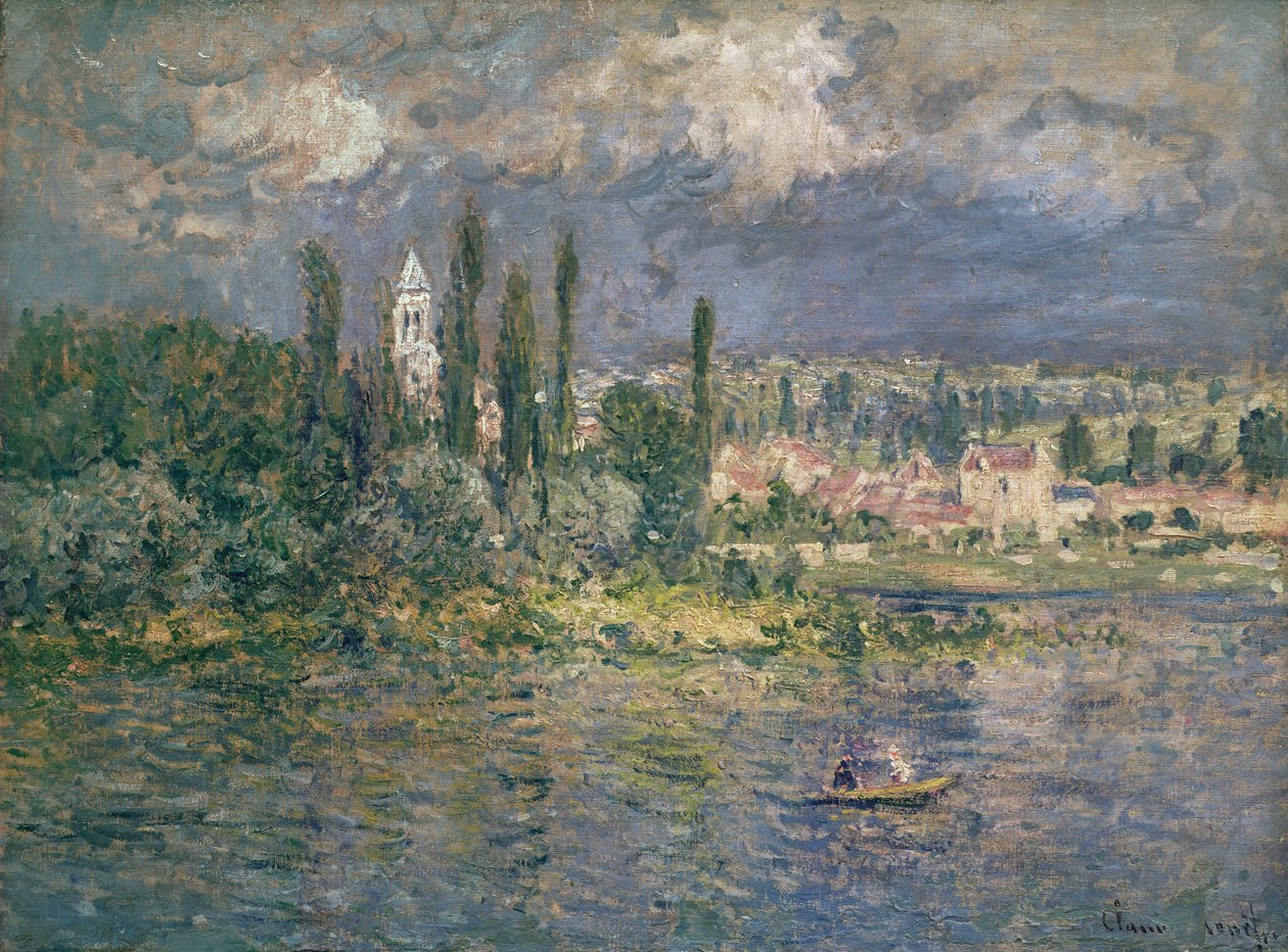 Krajina s bouřkou, Vetheuil, 1880 od Claude Monet