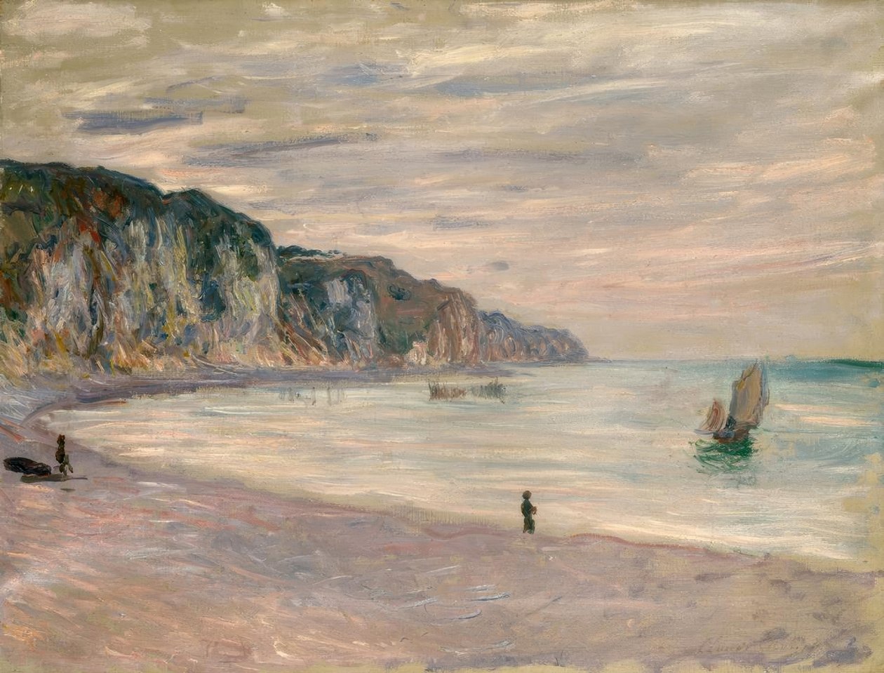 Útesy v Pourville od Claude Monet