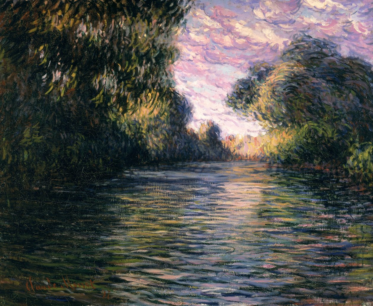 Ráno na Seině, 1897 od Claude Monet
