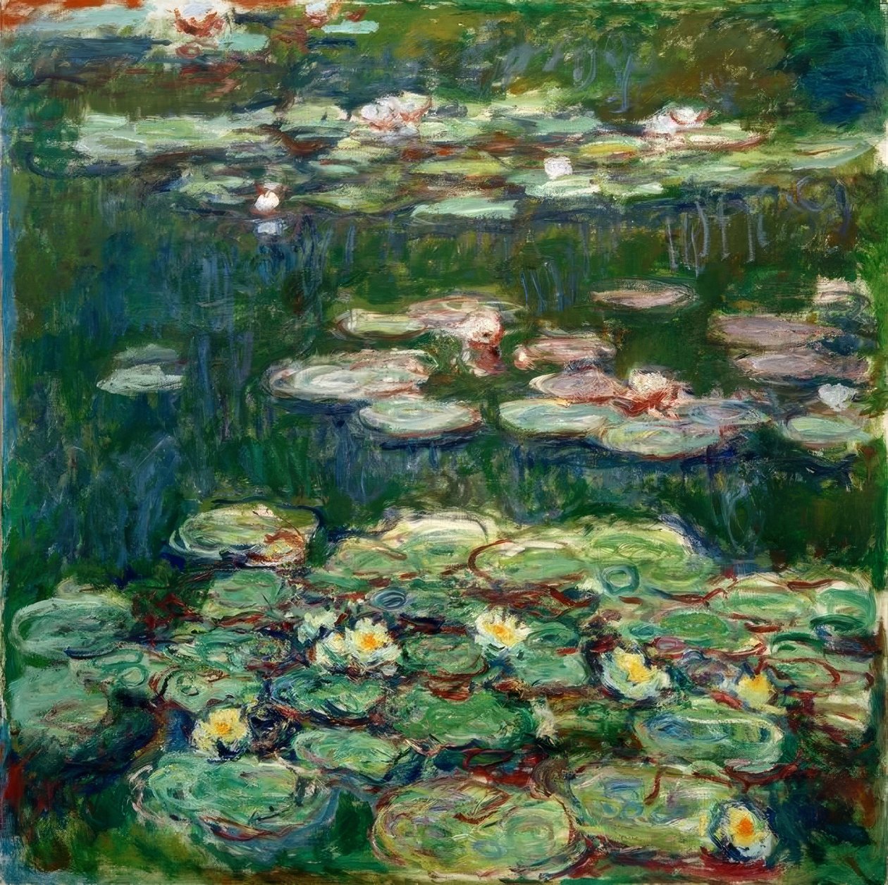 Bílé a žluté lekníny od Claude Monet