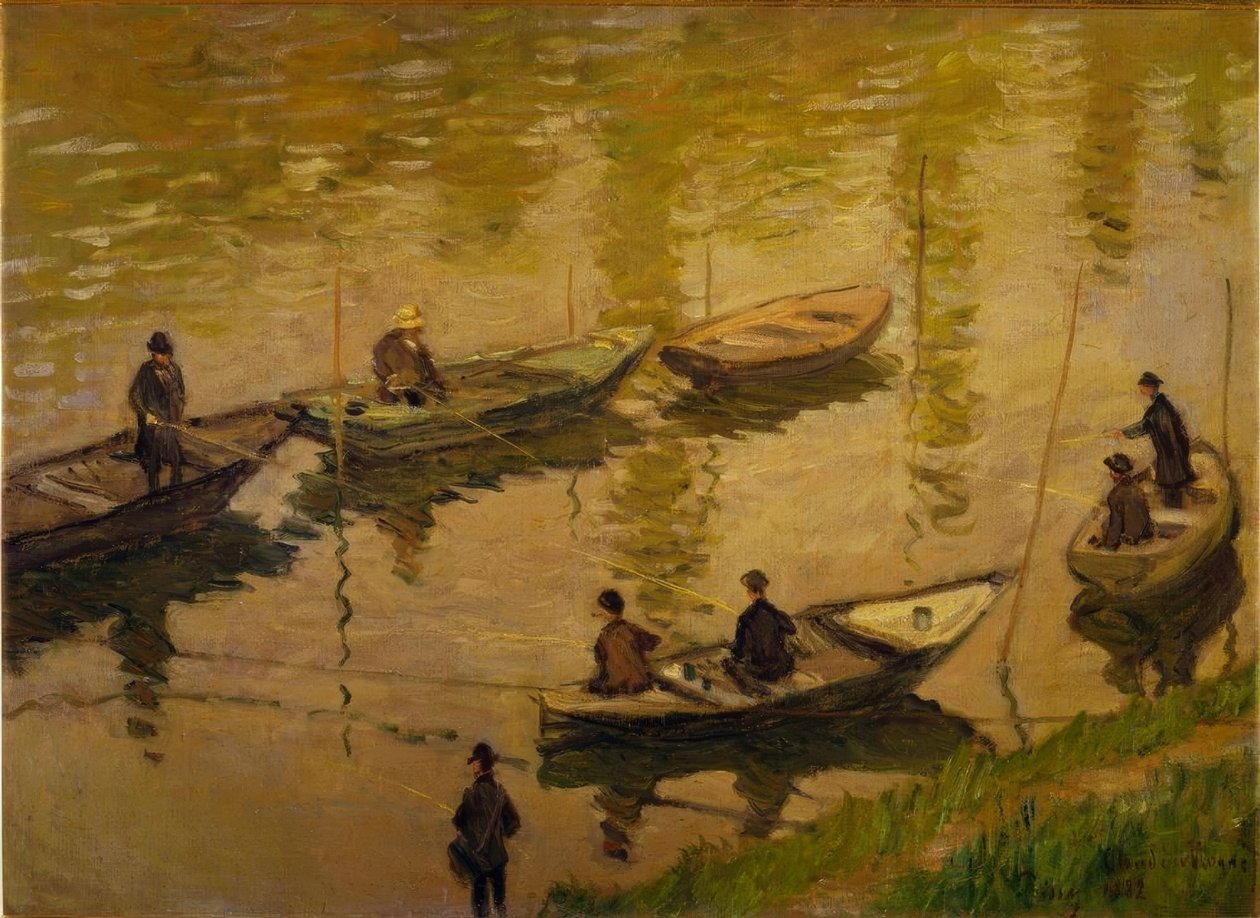 Rybáři na Seině, v Poissy (Angler an der S od Claude Monet