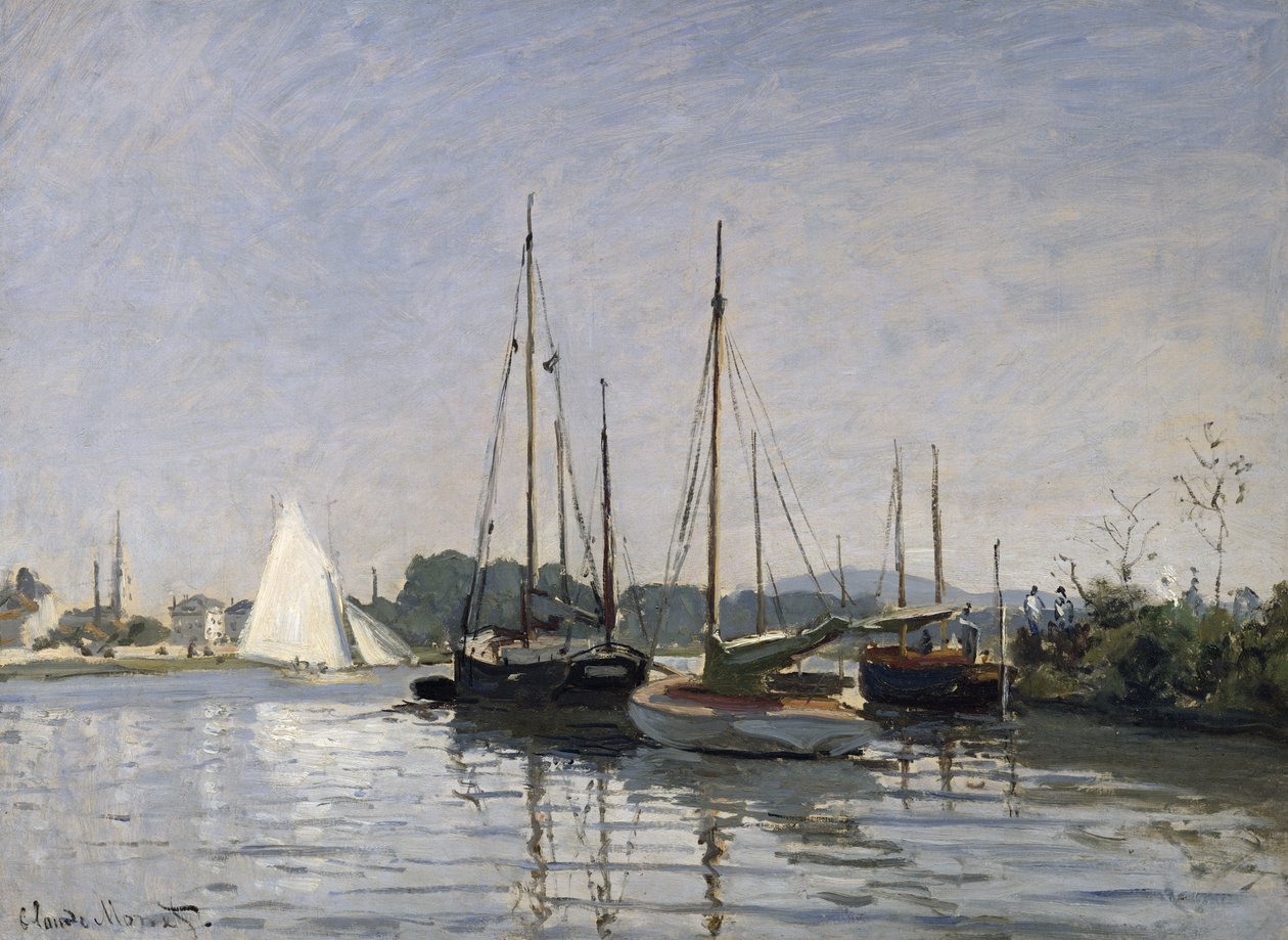 Výletní čluny, Argenteuil, kolem 1872-3 od Claude Monet