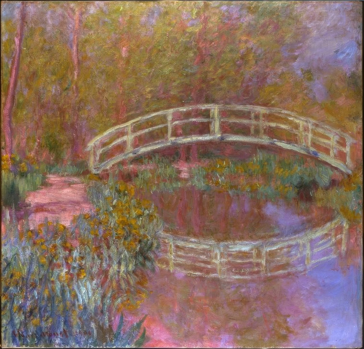 Most v Monetově zahradě od Claude Monet