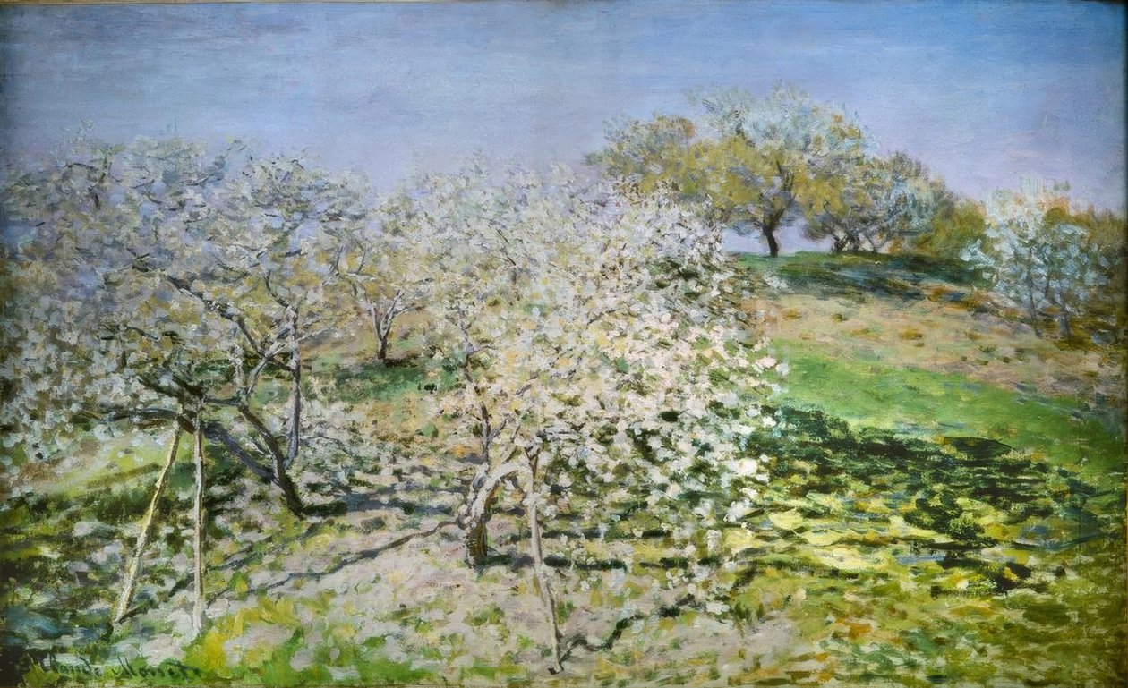 Jaro. Jabloň kvete od Claude Monet