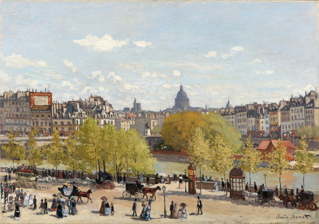 Quai du Louvre, Paříž, 1866-67 od Claude Monet