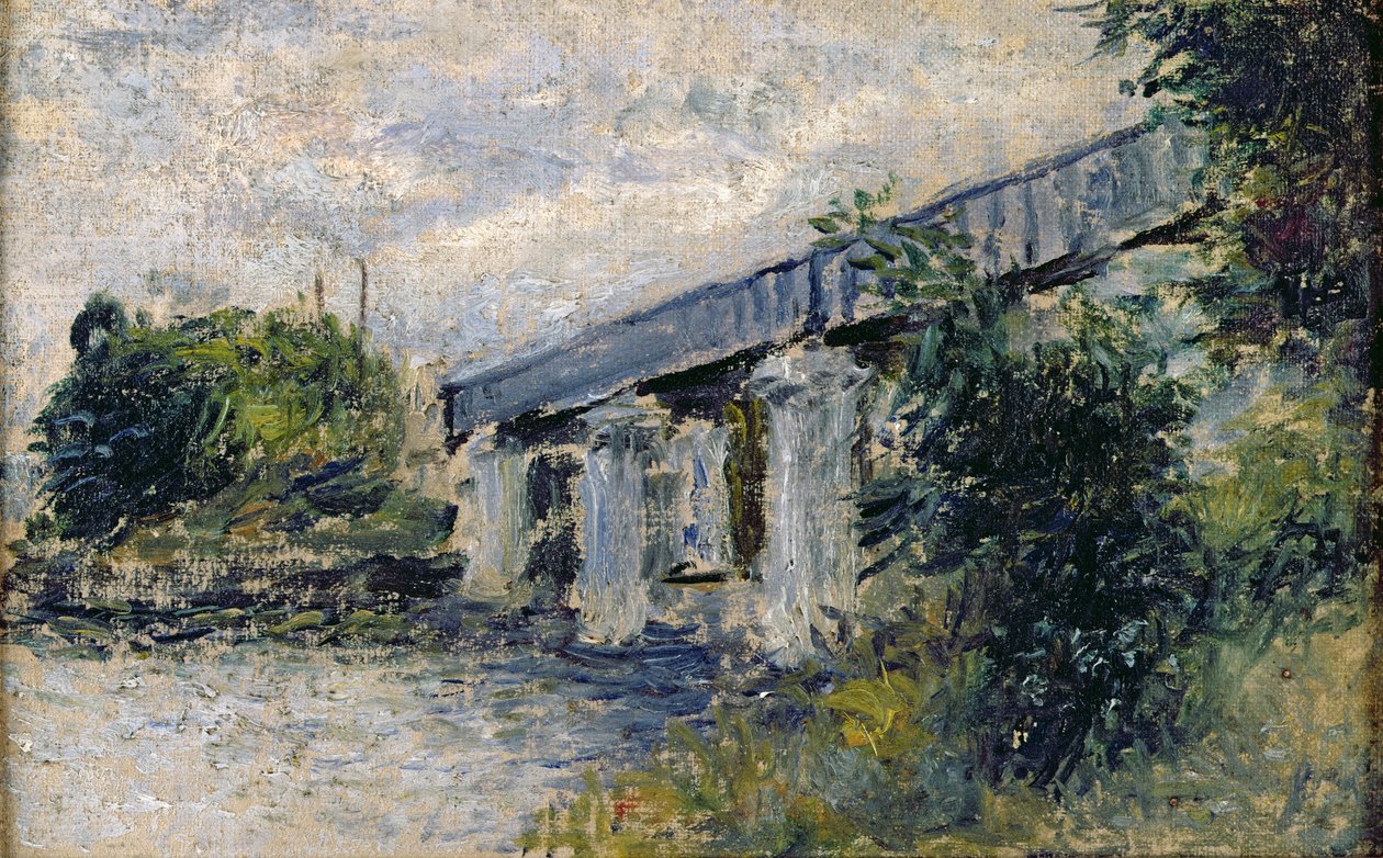 Železniční most v Argenteuil, 1874 od Claude Monet