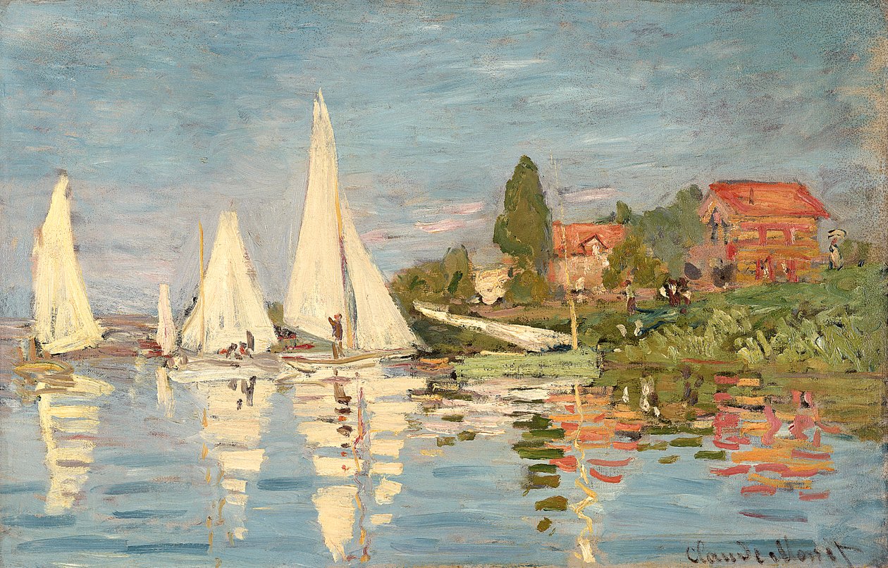Regata v Argenteuil, kolem roku 1872 od Claude Monet