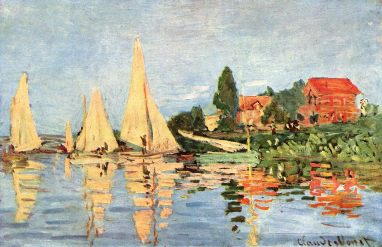 Regata v Argenteuil od Claude Monet