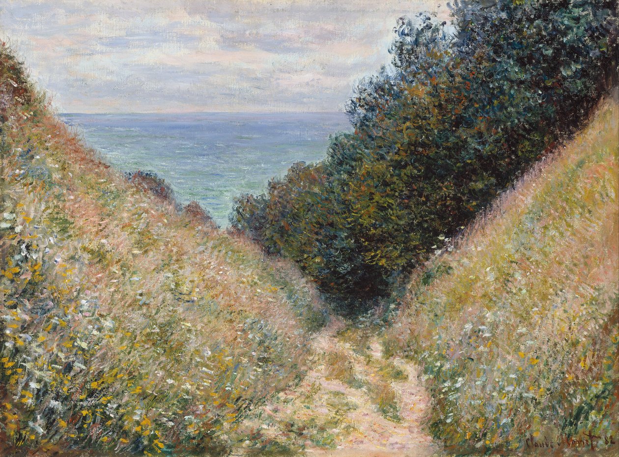 Silnice v La Cavée, Pourville od Claude Monet