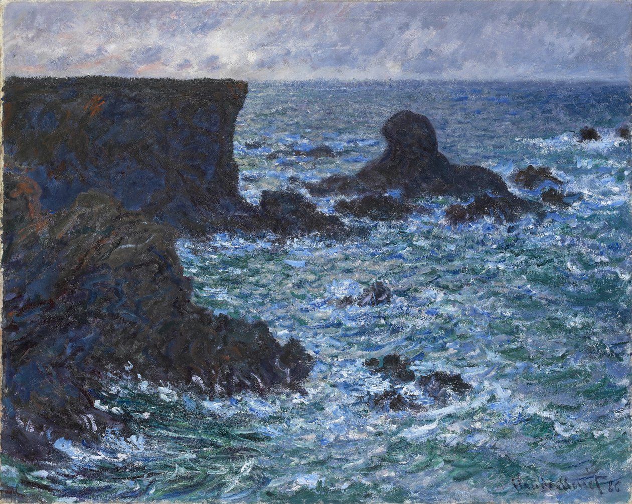Skály v Port Coton, Lví skála, 1886 od Claude Monet