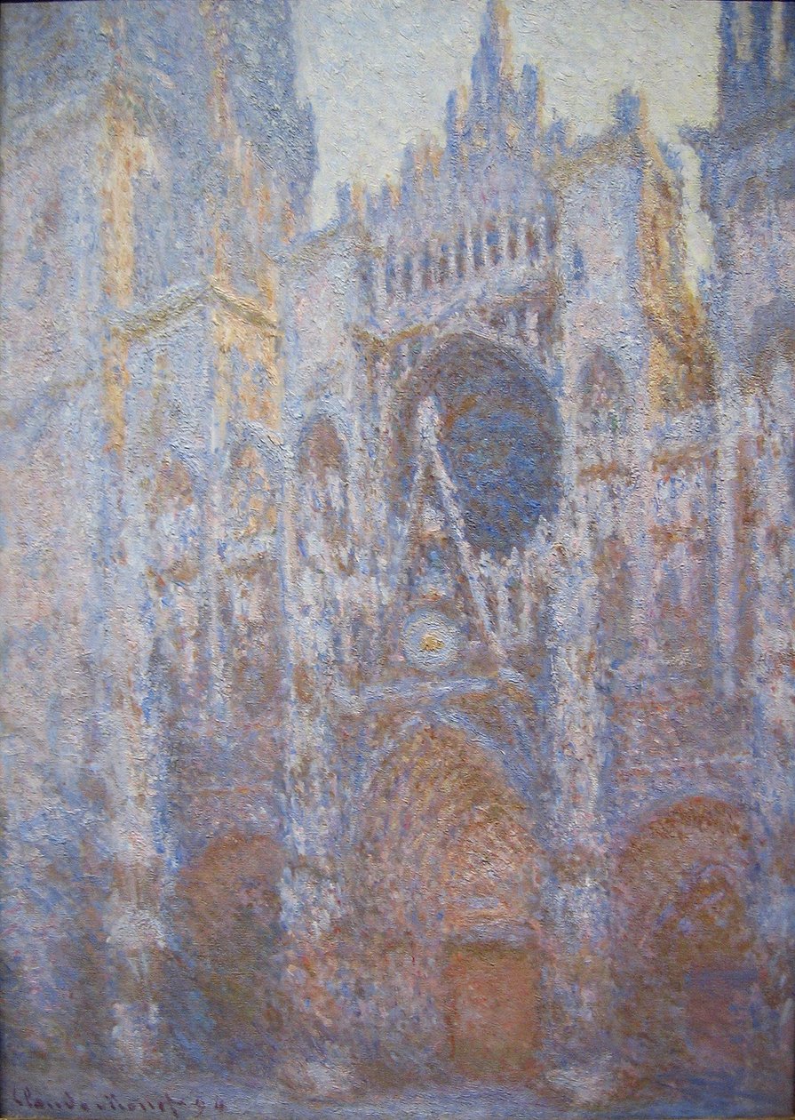 Katedrála v Rouenu, západní fasáda od Claude Monet
