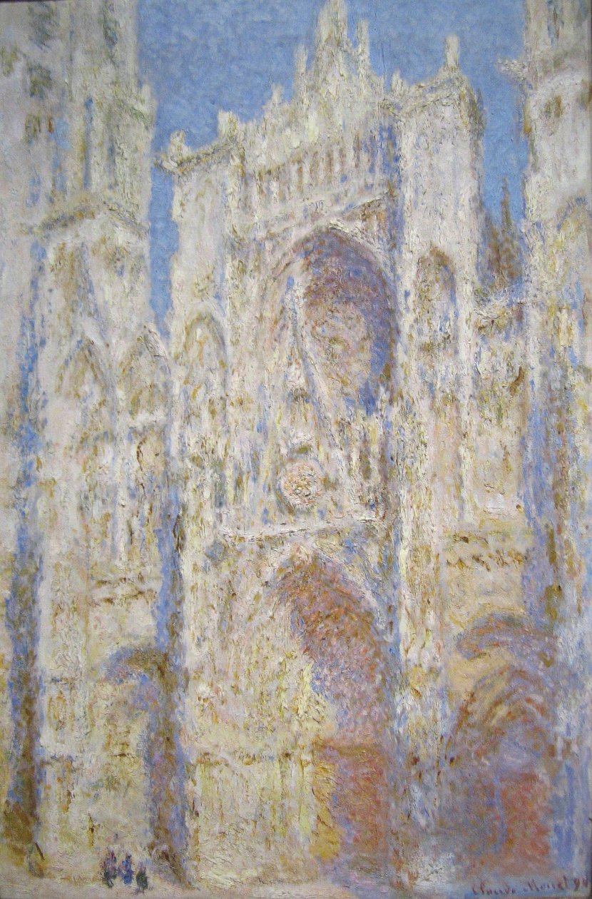 Katedrála v Rouenu, západní fasáda, sluneční světlo od Claude Monet