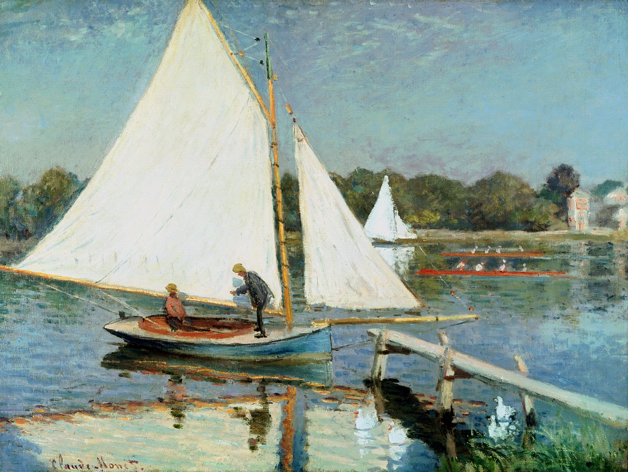 Plavba v Argenteuil, kolem roku 1874 od Claude Monet