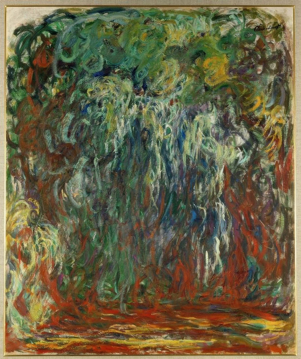 Smuteční vrba, Giverny od Claude Monet