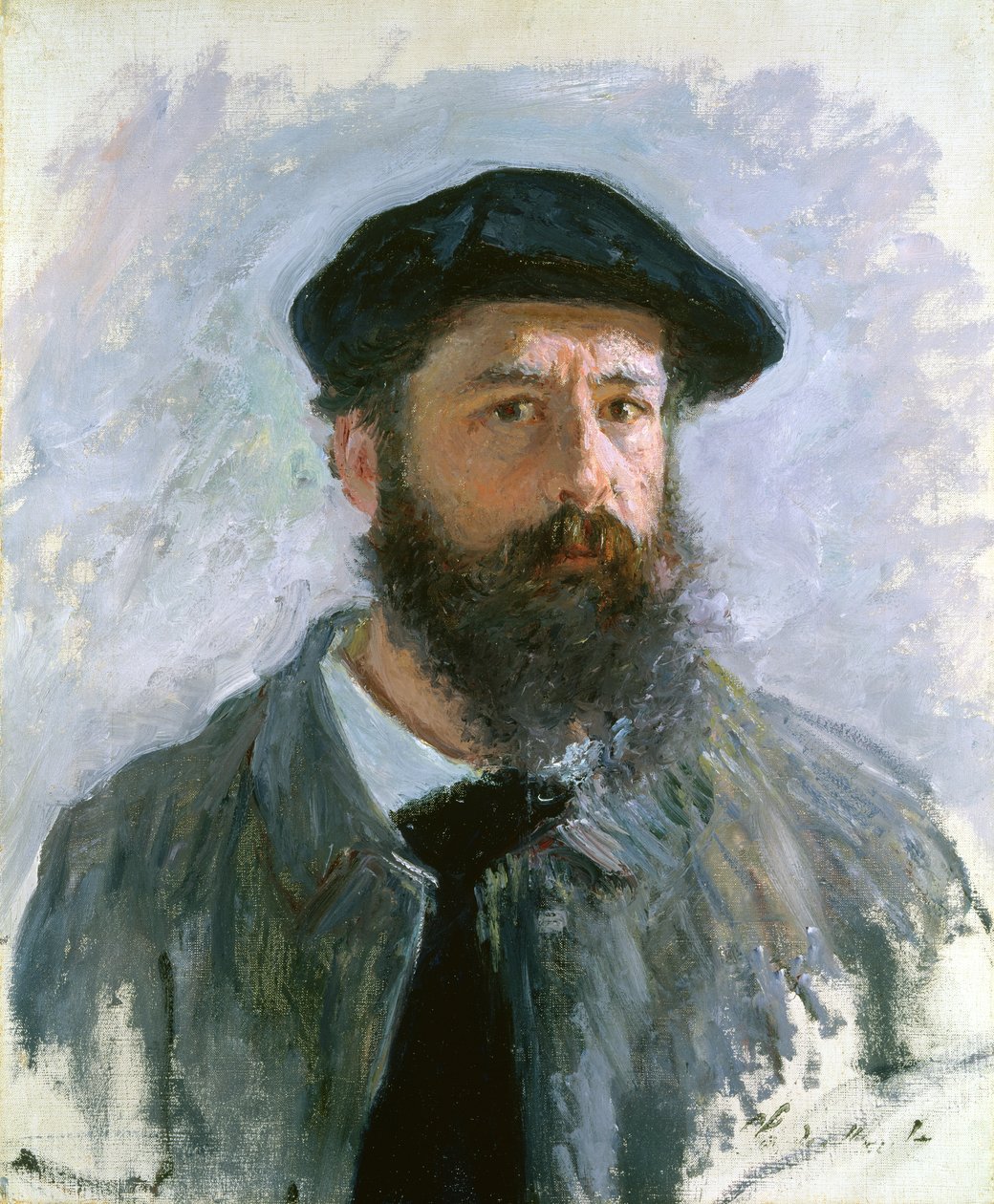 Autoportrét s baretem, 1886 od Claude Monet
