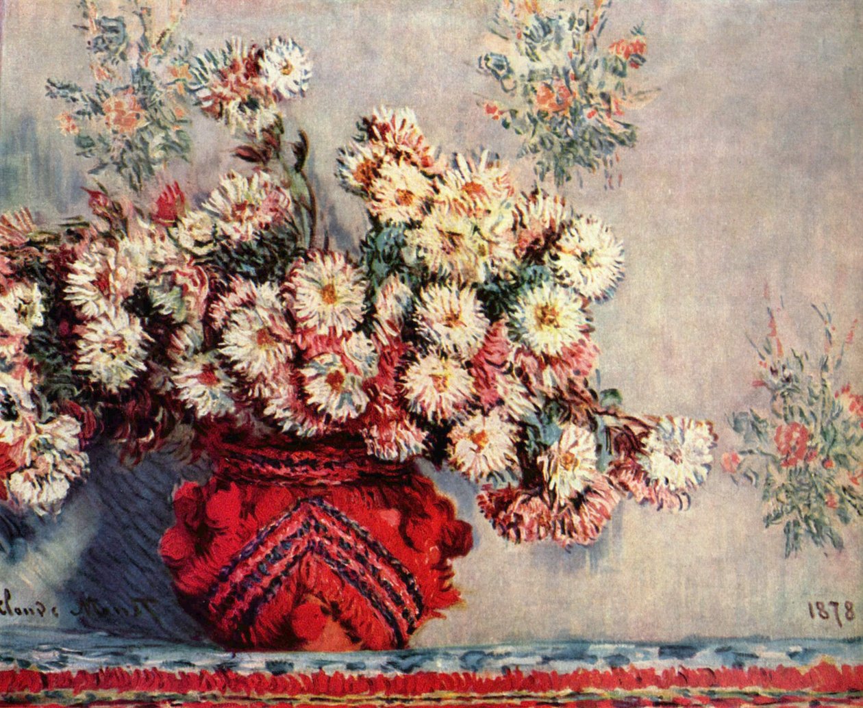 Zátiší s chryzantémami od Claude Monet