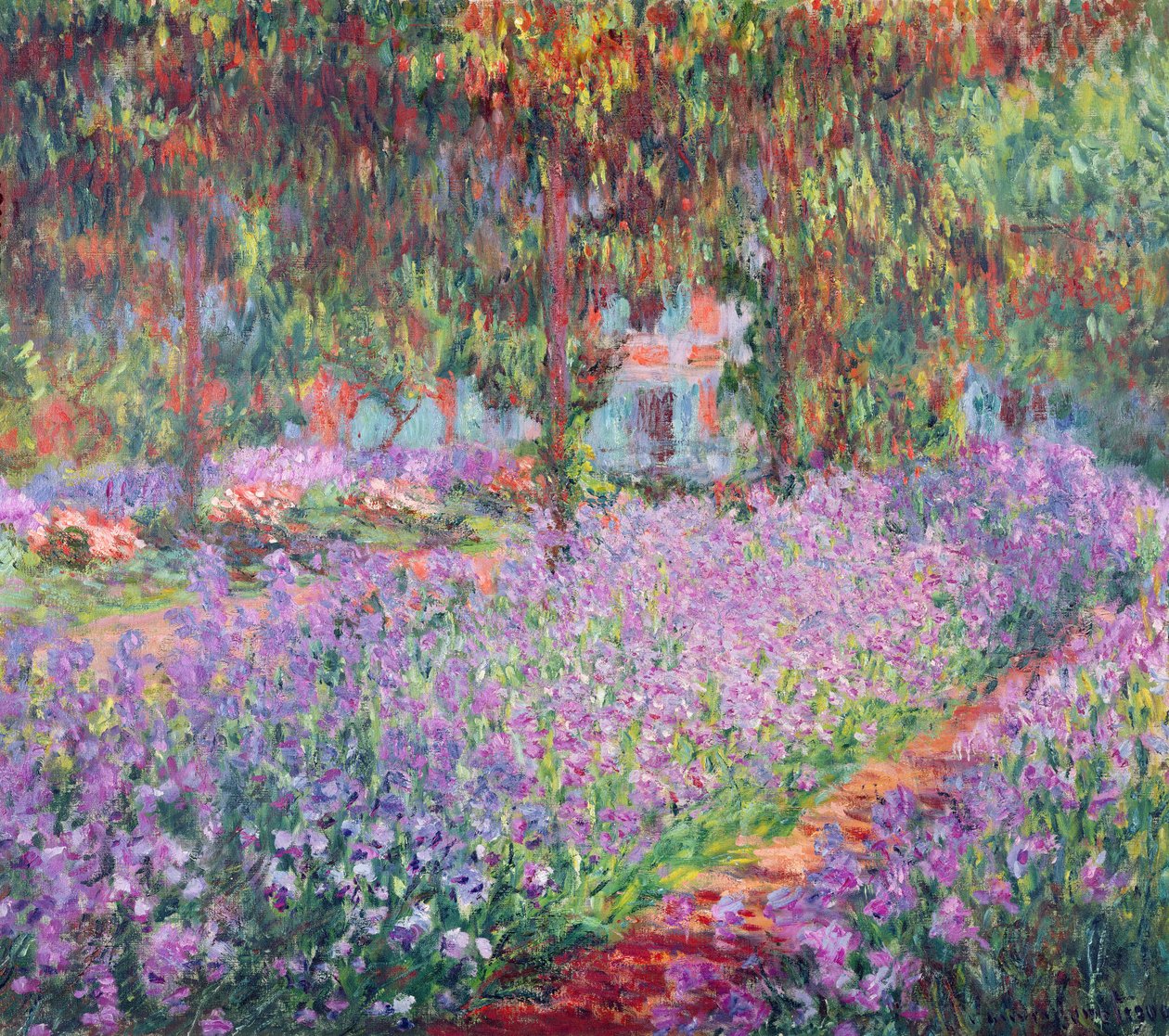 Umělcova zahrada v Giverny, 1900 od Claude Monet