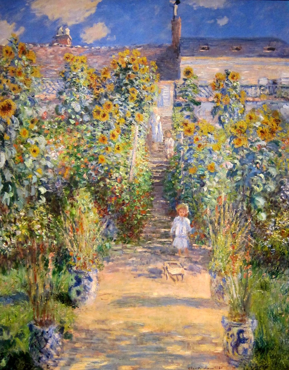Zahrada umělců ve Vétheuil od Claude Monet
