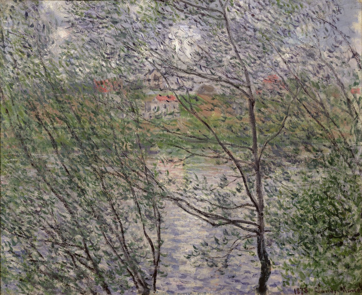 Břehy Seiny aneb Jaro mezi stromy, 1878 od Claude Monet