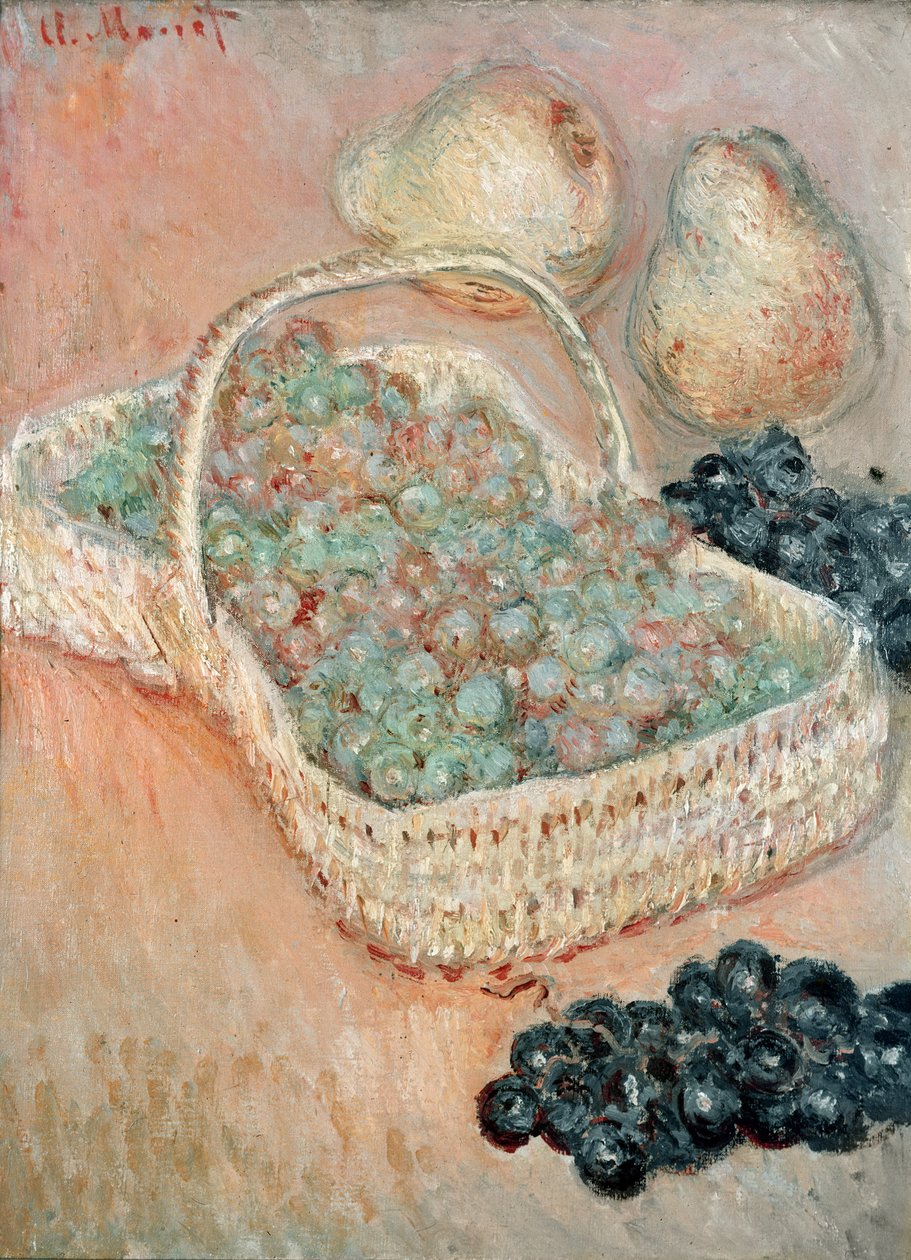 Koš hroznů, 1884 od Claude Monet
