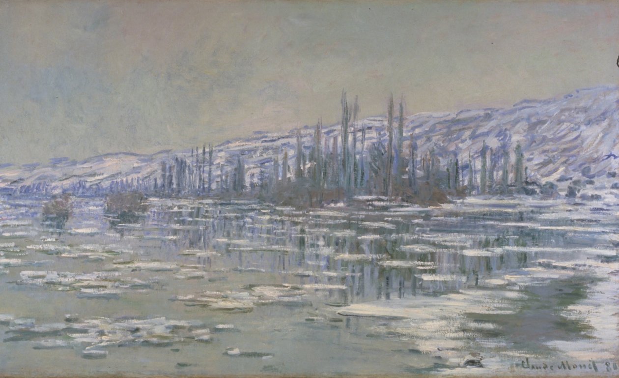 Rozchod ledu (La Débâcle nebo Les Glaçons) od Claude Monet