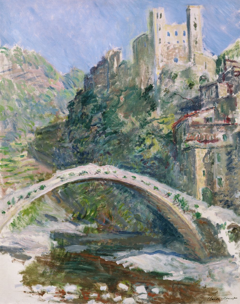 Hrad Dolceacqua, 1884 od Claude Monet
