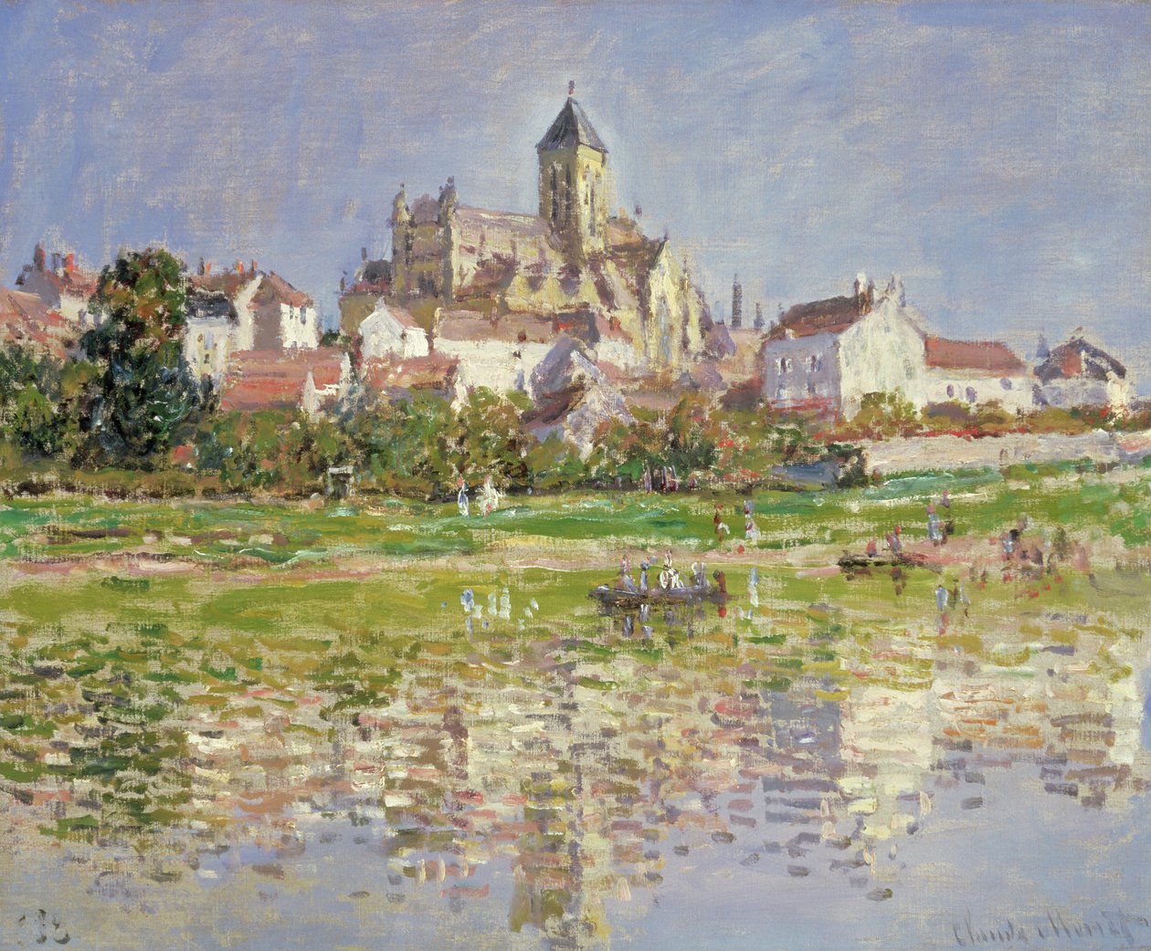 Kostel ve Vetheuil, 1880 od Claude Monet
