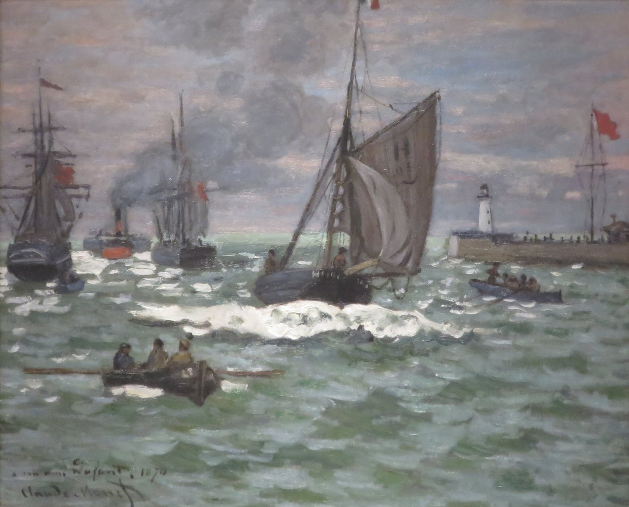 Vstup do přístavu Le Havre od Claude Monet