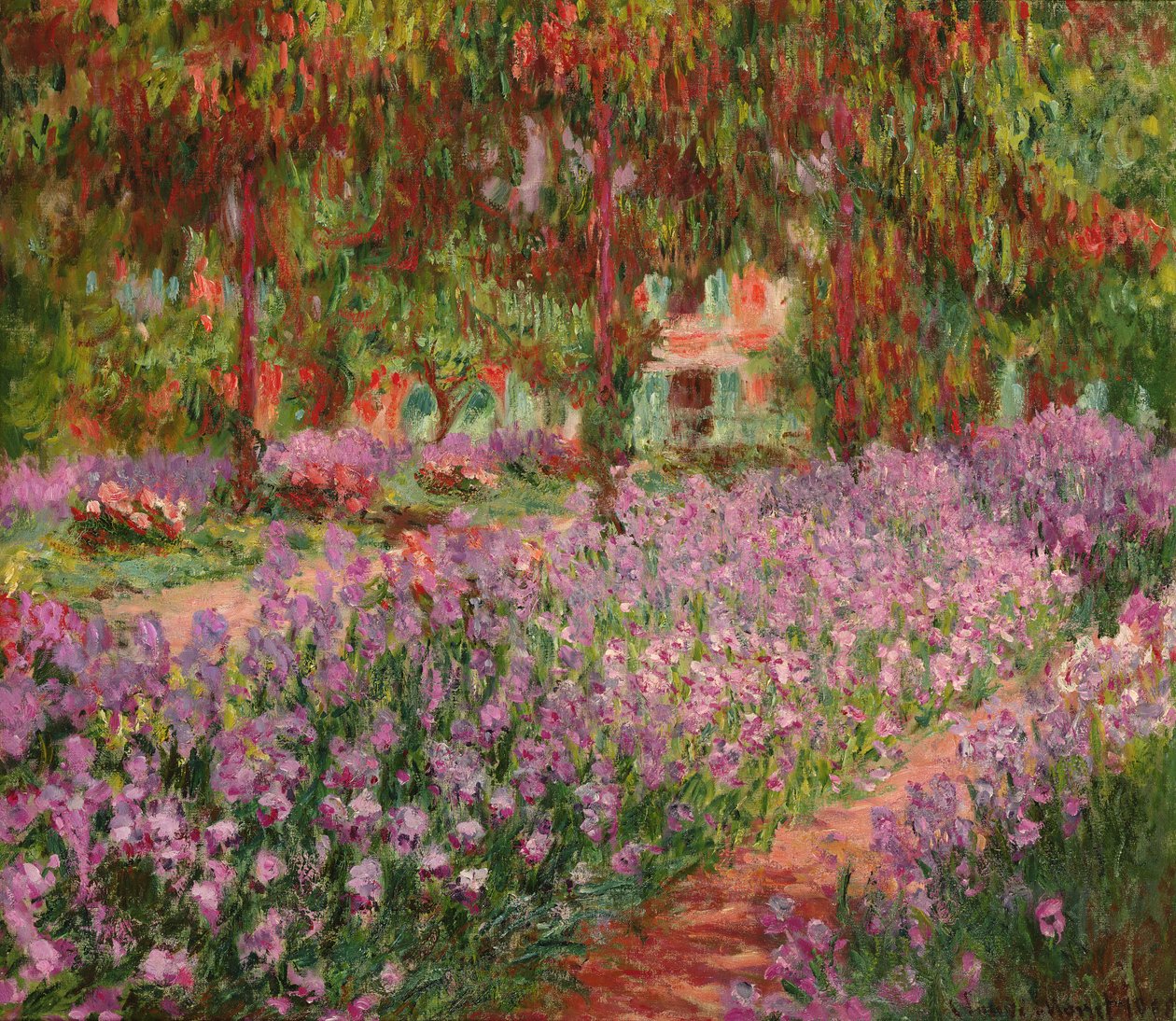 Zahrada v Giverny, 1900 od Claude Monet