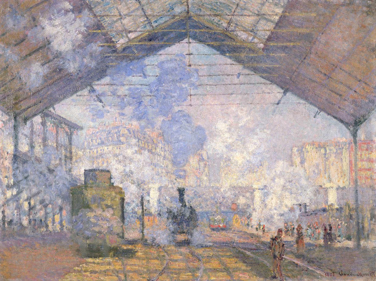 Gare St. Lazare, 1877 od Claude Monet