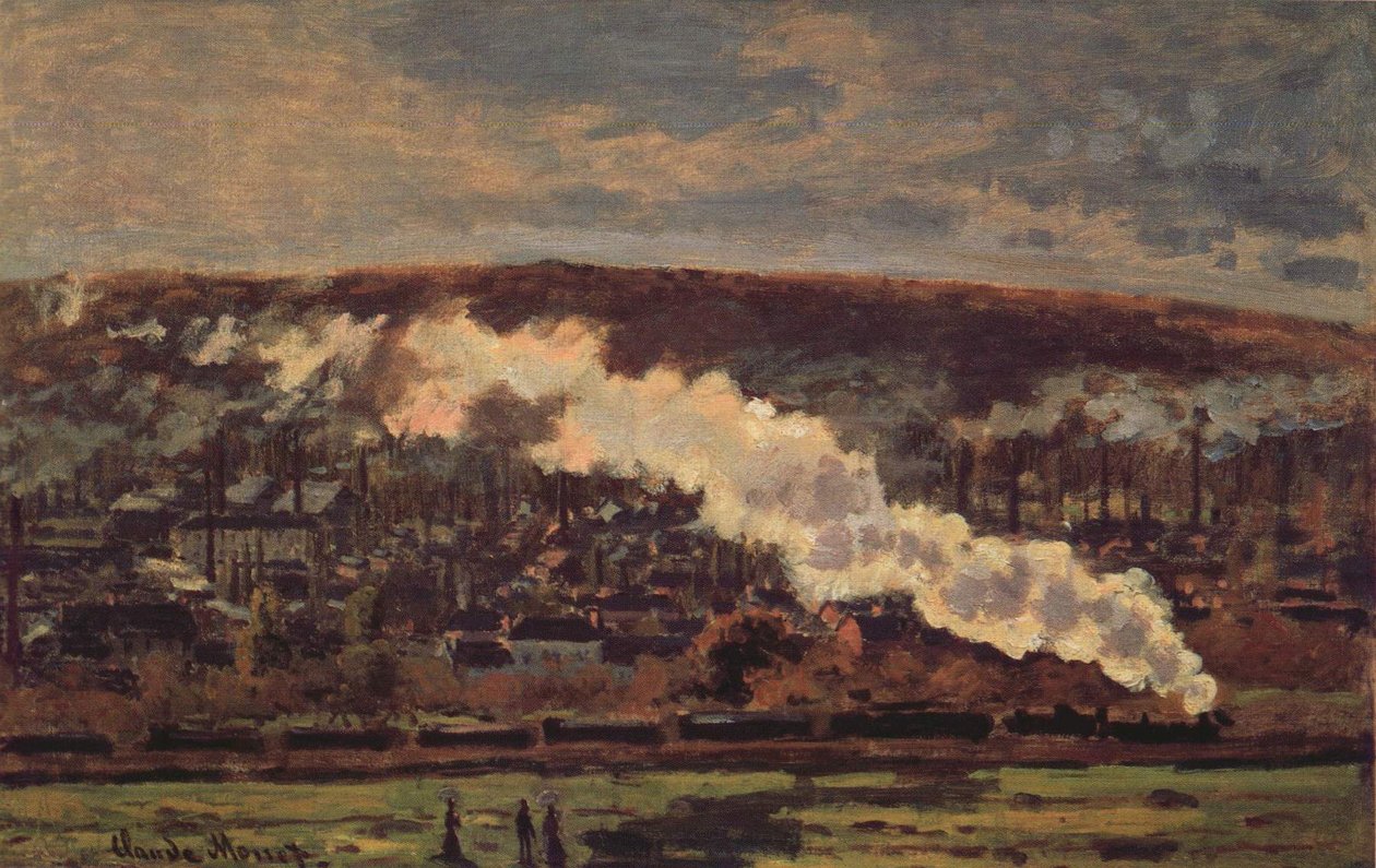 Nákladní vlak od Claude Monet