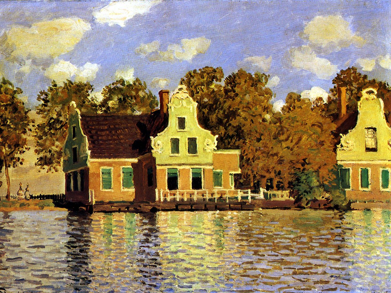 Dům na řece Zaan v Zaandamu od Claude Monet