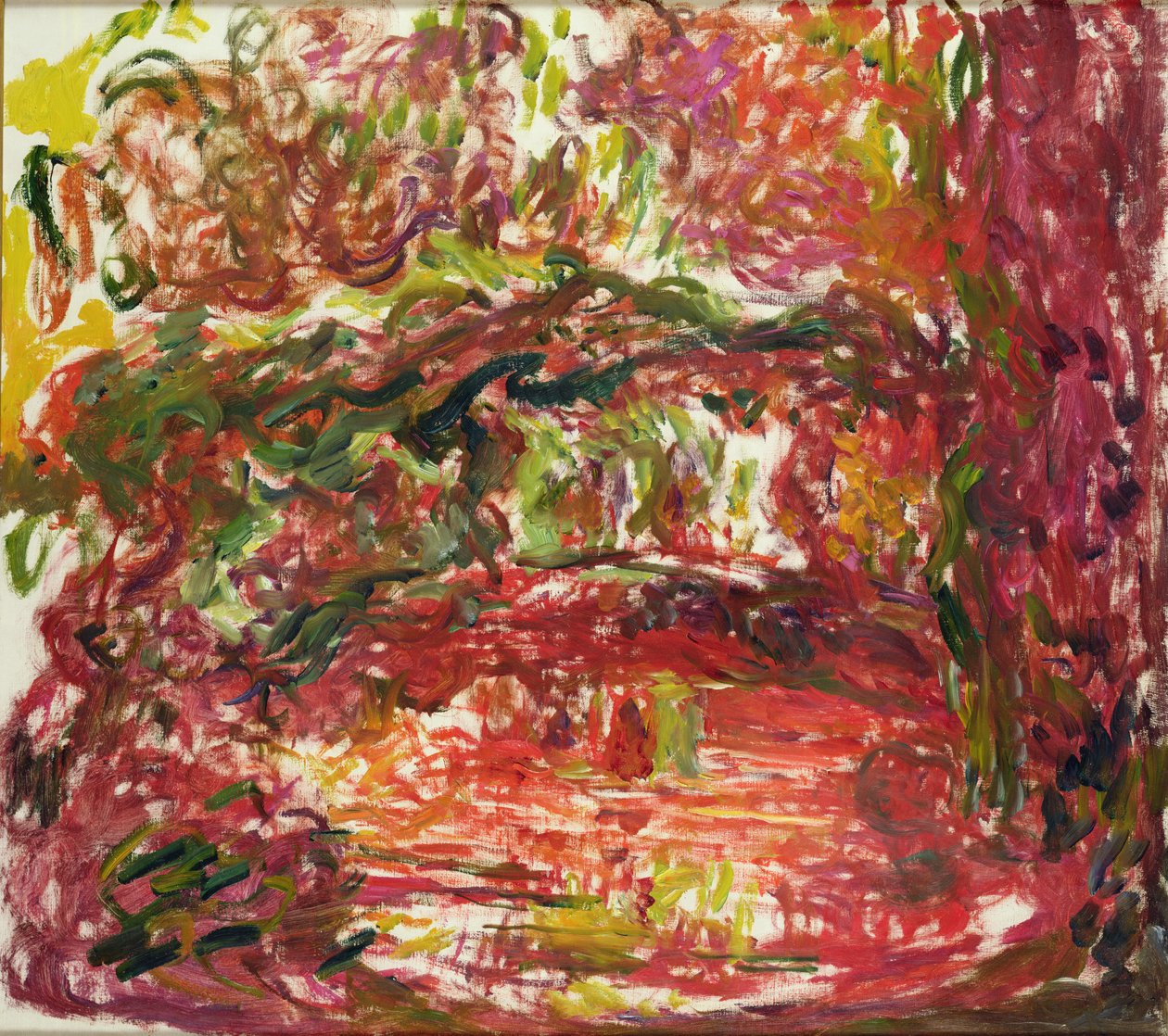 Japonský most v Giverny, 1918-24 (viz detail 382335) od Claude Monet