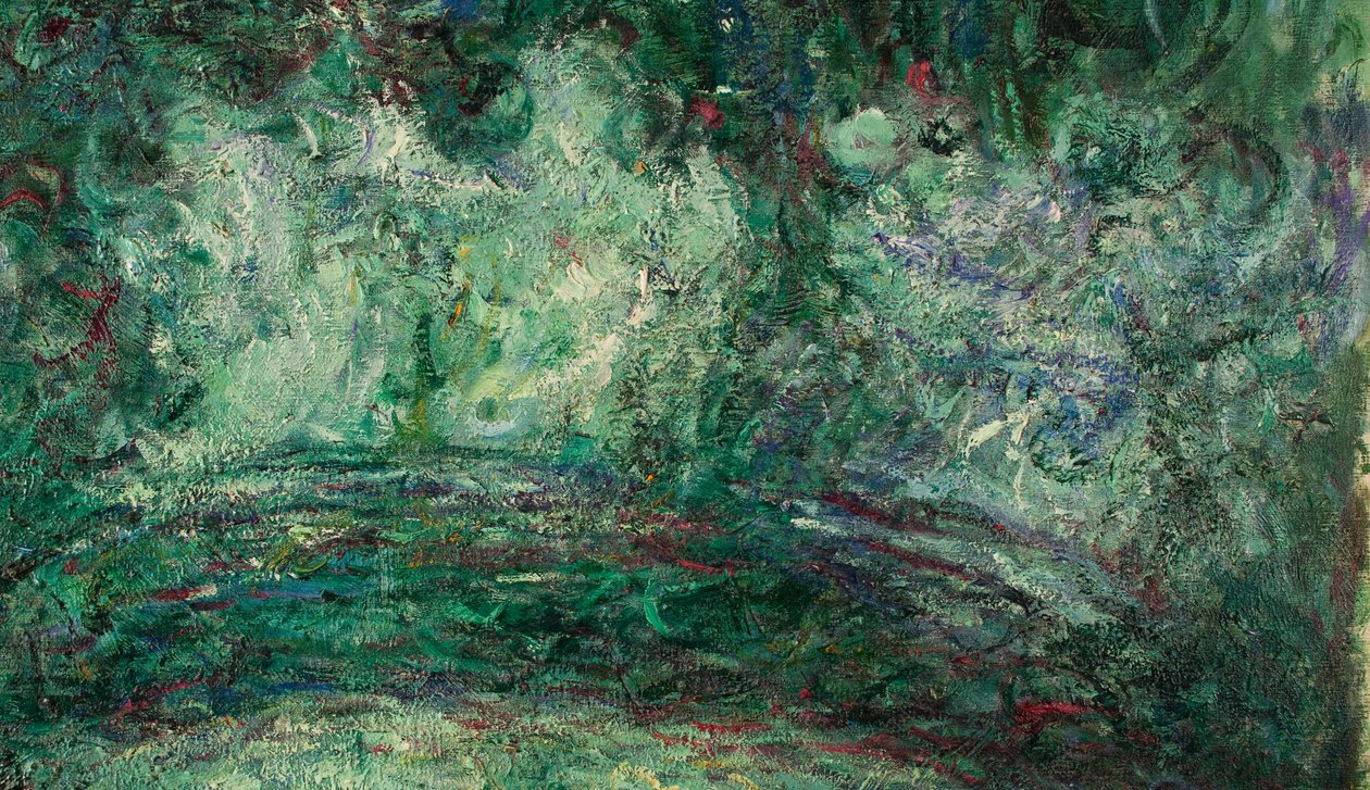 Japonský most, detail, 1918-19 (viz také 181501) od Claude Monet