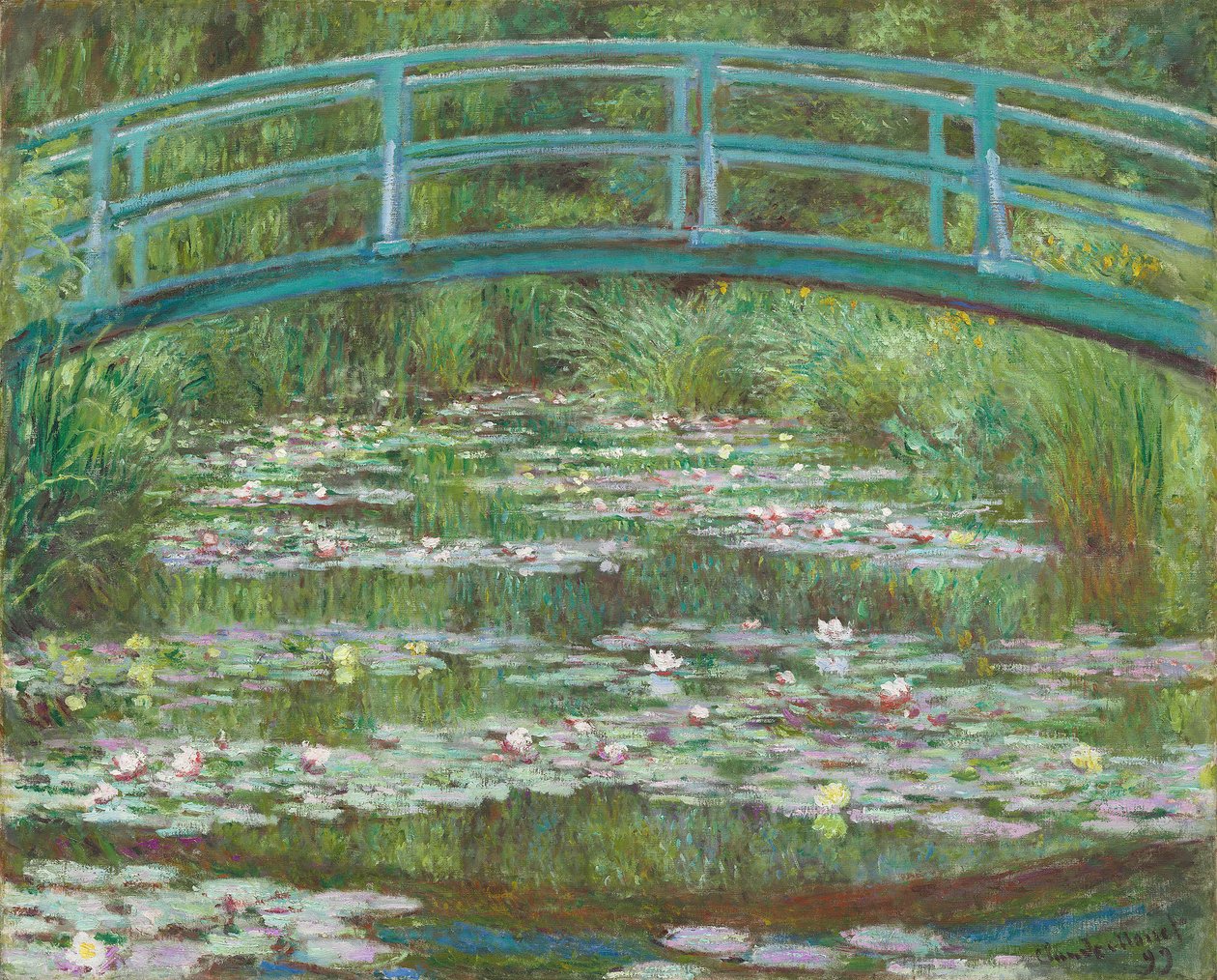 Japonská lávka pro pěší, 1899 od Claude Monet